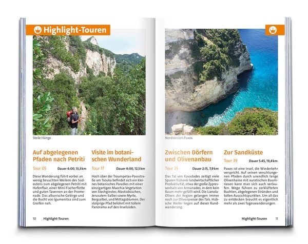 Produktbild: KOMPASS Wanderf&uuml;hrer Korfu mit Paxos und den Diapontischen Inseln, 40 Touren mit Extra-Tourenkarte