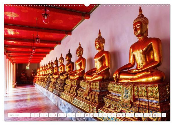 Produktbild: Bangkok - Thailands Hauptstadt in bunten Bildern (hochwertiger Premium Wandkalender 2026 DIN A2 quer), Kunstdruck in Hochglanz