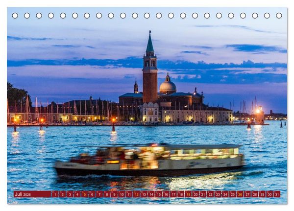 Produktbild: Venedig - Traum in der Lagune (Tischkalender 2026 DIN A5 quer), CALVENDO Monatskalender