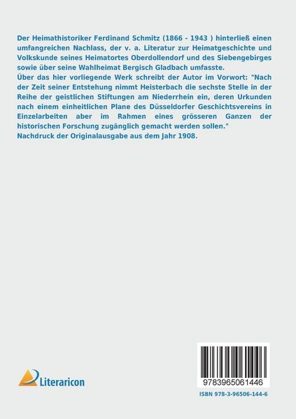 Produktbild: Urkundenbuch der Abtei Heisterbach