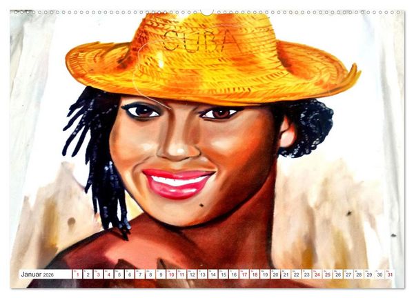 Produktbild: Faces of Cuba - Gesichter Kubas (hochwertiger Premium Wandkalender 2026 DIN A2 quer), Kunstdruck in Hochglanz
