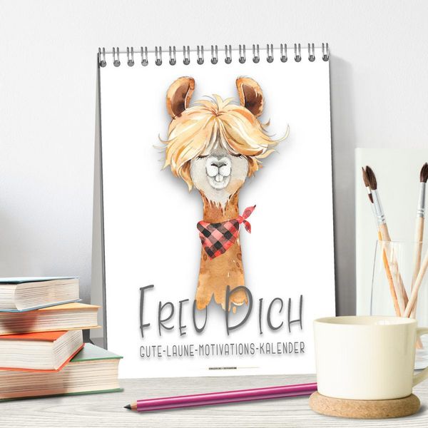 Produktbild: Freu Dich - Gute-Laune-Motivations-Kalender (Tischkalender 2026 DIN A5 hoch), CALVENDO Monatskalender