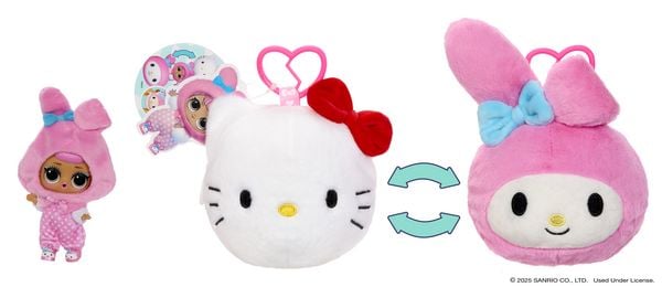 Produktbild: L.O.L. Surprise Loves Hello Kitty Reversible Plush Surprise Asst in 16" PDQ