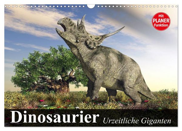 Produktbild: Dinosaurier. Urzeitliche Giganten (Wandkalender 2026 DIN A3 quer), CALVENDO Monatskalender
