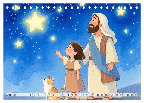 Produktbild: Luna, Minka und die Bibel (Tischkalender 2027 DIN A5 quer), CALVENDO Monatskalender