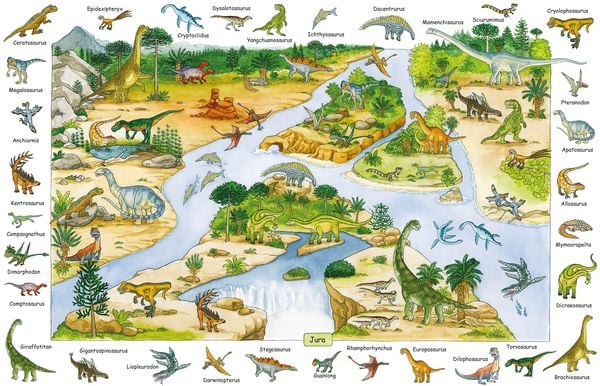 Produktbild: Mein gro&szlig;es Dinosaurier Wimmelbuch