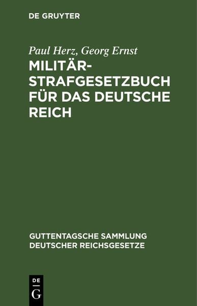 Produktbild: Milit&auml;r-Strafgesetzbuch f&uuml;r das Deutsche Reich