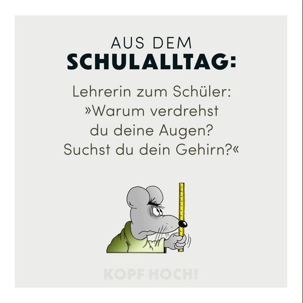 Produktbild: Uli Stein: Freizeit & Beruf: Kopf hoch! Schwarzer Humor f&uuml;r die Schule