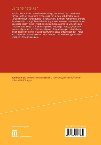 Produktbild: Seiteneinsteiger