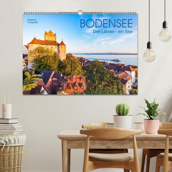 Produktbild: BODENSEE Drei L&auml;nder - ein See (Wandkalender 2026 DIN A2 quer), CALVENDO Monatskalender