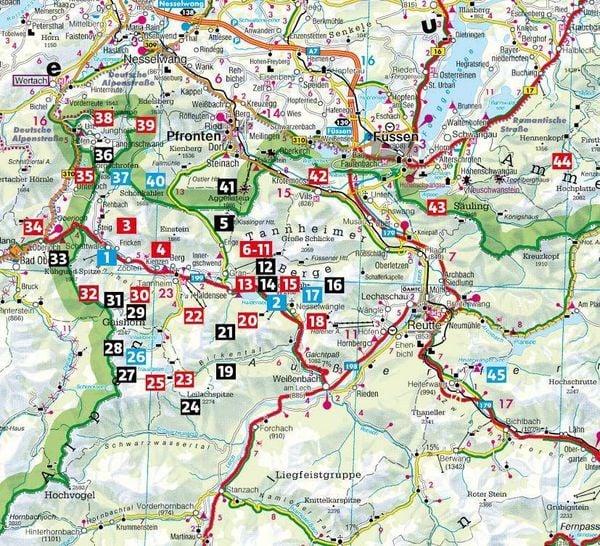 Produktbild: ROTHER Wanderf&uuml;hrer Tannheimer Tal. 45 Touren in den Allg&auml;uer Alpen zwischen Nesselw&auml;ngle und Jungholz
