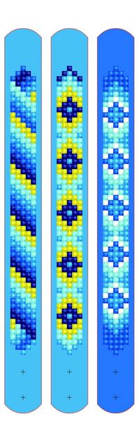 Produktbild: DOTZIES BY DIAMOND DOTZ - Diamond Painting Armb&auml;nder Blau