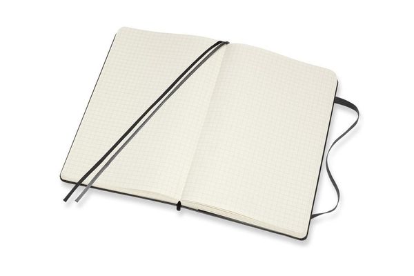 Produktbild: Moleskine Notizbuch Large/A5, Kariert, Erweiterte Seitenanzahl, Schwarz