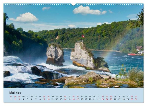 Produktbild: Impressionen vom Hochrhein (hochwertiger Premium Wandkalender 2026 DIN A2 quer), Kunstdruck in Hochglanz