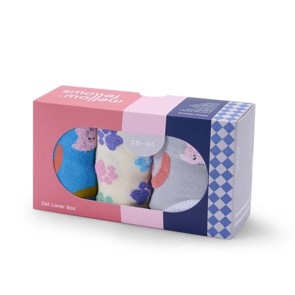 Socken  Cat Lover Box, Größe 36-41, 3er Pack