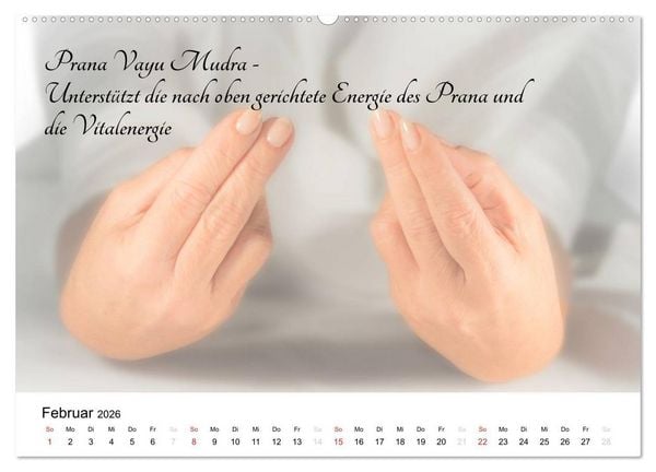 Produktbild: Mudras / 2026 (hochwertiger Premium Wandkalender 2026 DIN A2 quer), Kunstdruck in Hochglanz