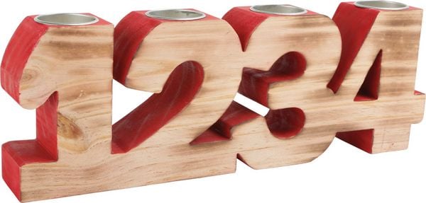 Produktbild: Small foot 2742 - Kerzenhalter Advent, Holz, 24x12x5cm