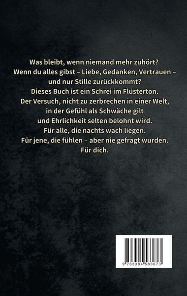 Produktbild: Keiner h&ouml;rt zu &ndash; also red ich mit mir selbst: Poetische Texte &uuml;ber Autismus, Schmerz & Selbstfindung