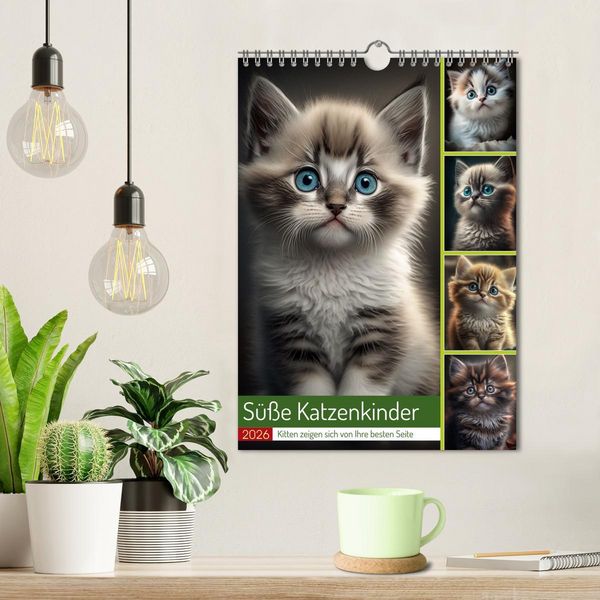 Produktbild: S&uuml;&szlig;e Katzenkinder (Wandkalender 2026 DIN A4 hoch), CALVENDO Monatskalender