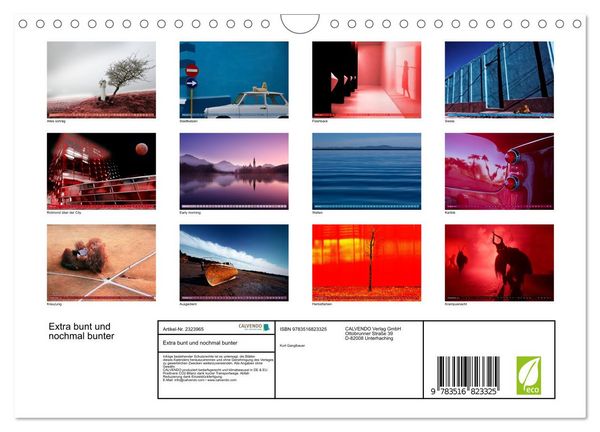 Produktbild: Extra bunt und nochmal bunter (Wandkalender 2027 DIN A4 quer), CALVENDO Monatskalender