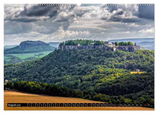 Produktbild: Sachsens Schl&ouml;sser (Wandkalender 2026 DIN A2 quer), CALVENDO Monatskalender