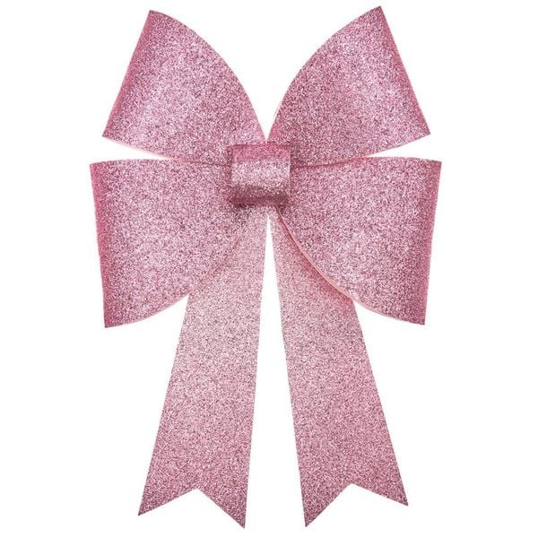 Bastelset XL-Schleife, Glitter, Rosa , 200 g/m²