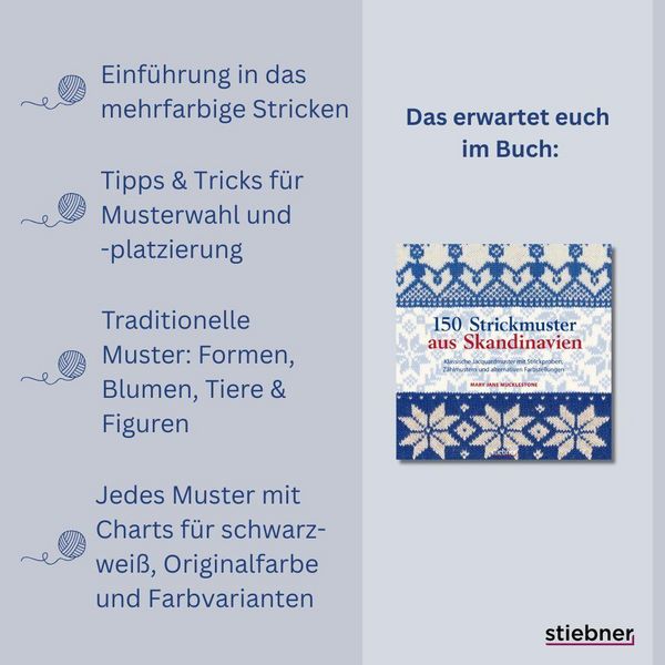 Produktbild: 150 Strickmuster aus Skandinavien