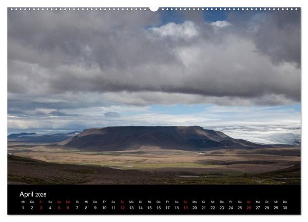 Produktbild: Island - Iceland - &Iacute;sland (hochwertiger Premium Wandkalender 2026 DIN A2 quer), Kunstdruck in Hochglanz