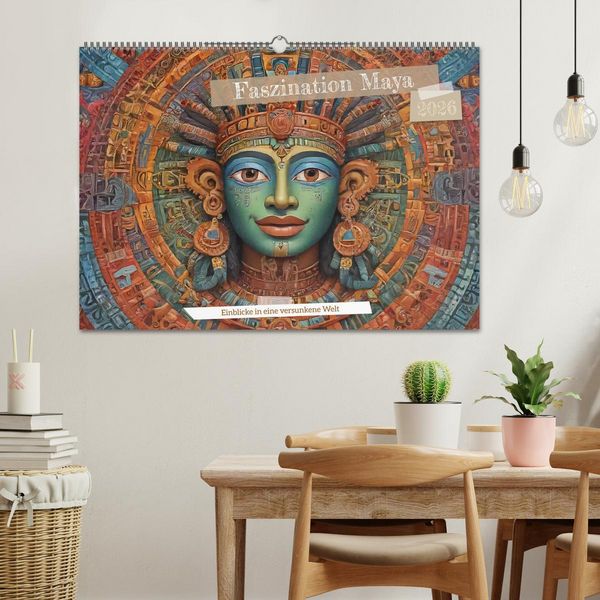 Produktbild: Faszination Maya: Einblicke in eine versunkene Welt (Wandkalender 2026 DIN A2 quer), CALVENDO Monatskalender