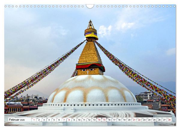 Produktbild: KATHMANDU, Nepals Hauptstadt (Wandkalender 2026 DIN A3 quer), CALVENDO Monatskalender