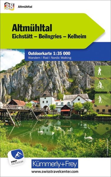 Produktbild: K&uuml;mmerly+Frey Outdoorkarte Deutschland 38 Altm&uuml;hltal 1:35.000