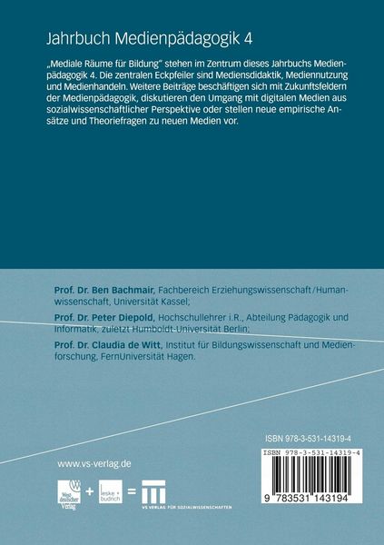 Produktbild: Jahrbuch Medien-P&auml;dagogik 4