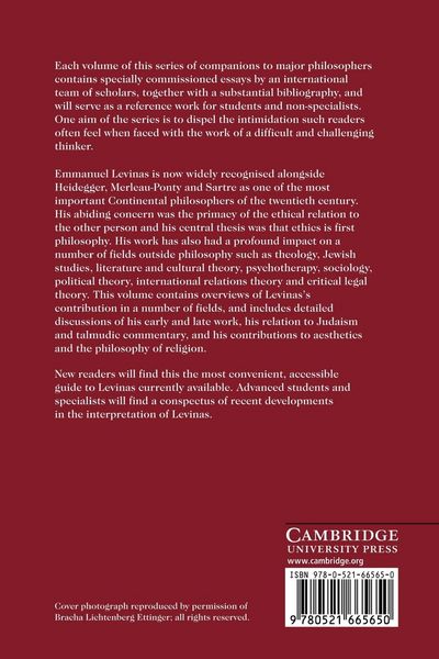 Produktbild: The Cambridge Companion to Levinas