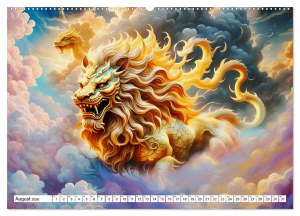 Produktbild: Wolkenkreaturen (hochwertiger Premium Wandkalender 2026 DIN A2 quer), Kunstdruck in Hochglanz