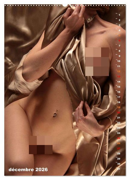 Produktbild: L'or nu (Calendrier mural 2026 DIN A2 horizontal), CALVENDO calendrier mensuel