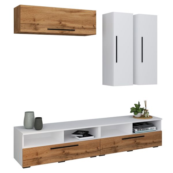Produktbild: Schrankwand Wohnzimmer Anbauwand Wohnwand Arila XL