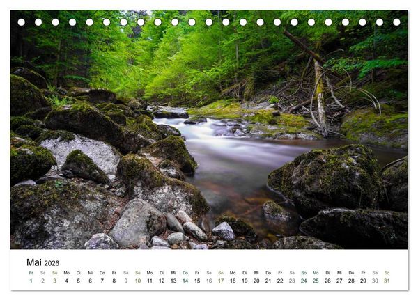Produktbild: Traumlandschaften im Bayrischen Wald (Tischkalender 2026 DIN A5 quer), CALVENDO Monatskalender
