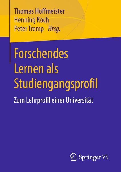 Produktbild: Forschendes Lernen als Studiengangsprofil