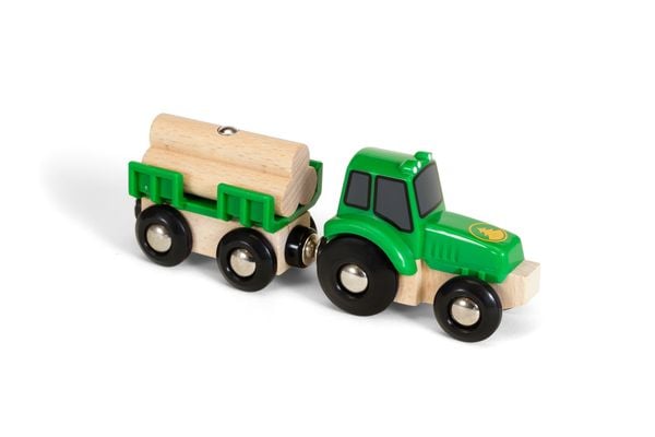 Produktbild: BRIO World - Traktor mit Holz-Anh&auml;nger