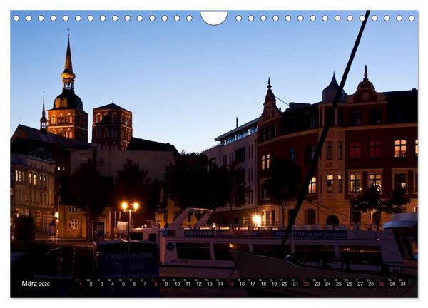 Produktbild: Stralsund F&Uuml;R NACHTSCHW&Auml;RMER (Wandkalender 2026 DIN A4 quer), CALVENDO Monatskalender