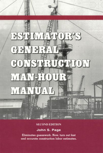 Produktbild: Estimator's General Construction Manhour Manual