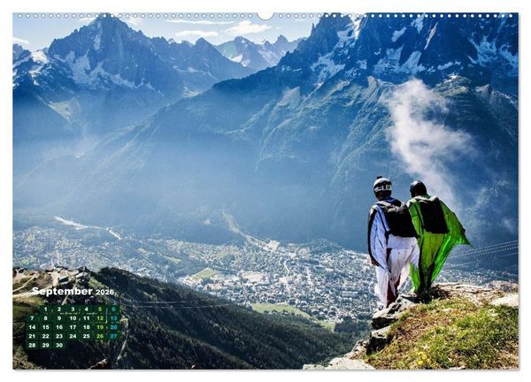 Produktbild: Base Jumping Adrenalin- Kick (hochwertiger Premium Wandkalender 2026 DIN A2 quer), Kunstdruck in Hochglanz