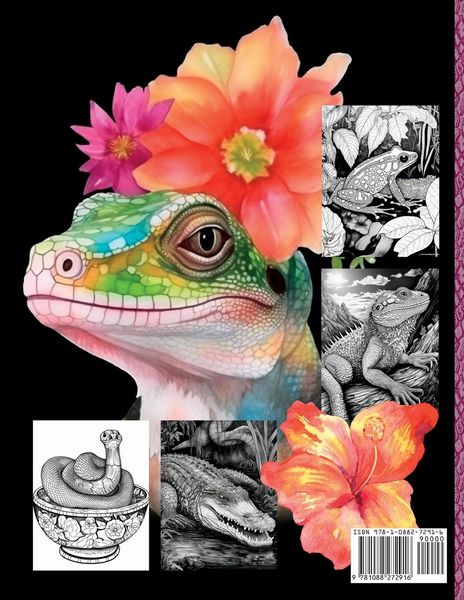Produktbild: Reptiles and Amphibians Oh My! Advanced Coloring Book