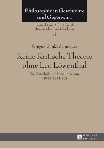 Produktbild: Keine Kritische Theorie ohne Leo L&ouml;wenthal