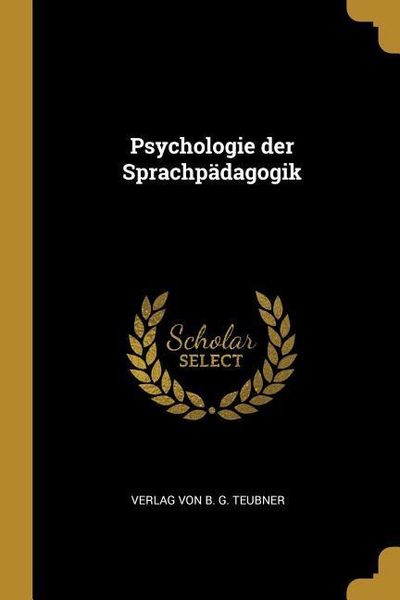 Produktbild: Psychologie der Sprachp&auml;dagogik