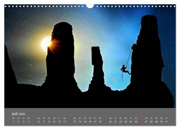 Produktbild: Bergsteigen - Extremsport am Limit (Wandkalender 2026 DIN A3 quer), CALVENDO Monatskalender