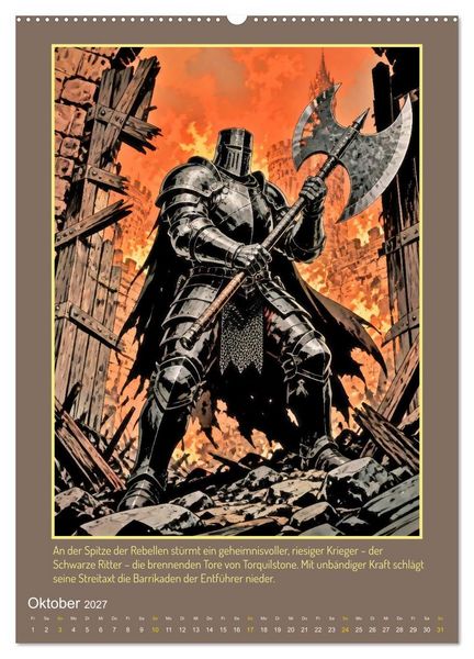 Produktbild: Ritter Ivanhoe, Ehre und Schatten (Wandkalender 2027 DIN A2 hoch), CALVENDO Monatskalender