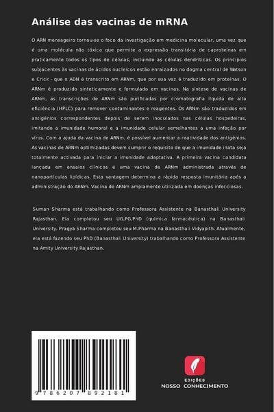Produktbild: An&aacute;lise das vacinas de mRNA