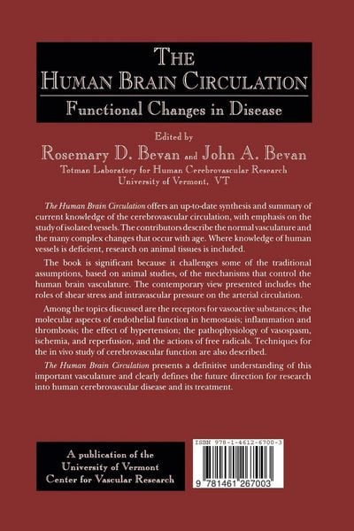Produktbild: The Human Brain Circulation