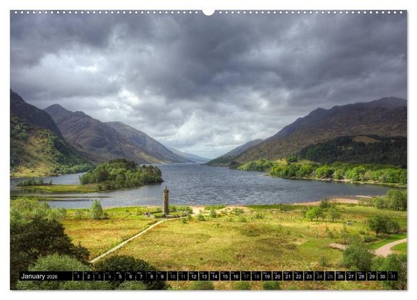 Produktbild: Scotland's unique landscapes (High Quality Premium Wall Calendar 2026 DIN A2 landscape),CALVENDO 12 Month Wall Calendar